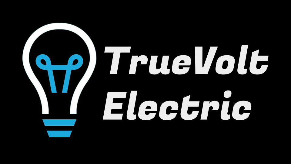 The truevolt electric logo has a light bulb on it.