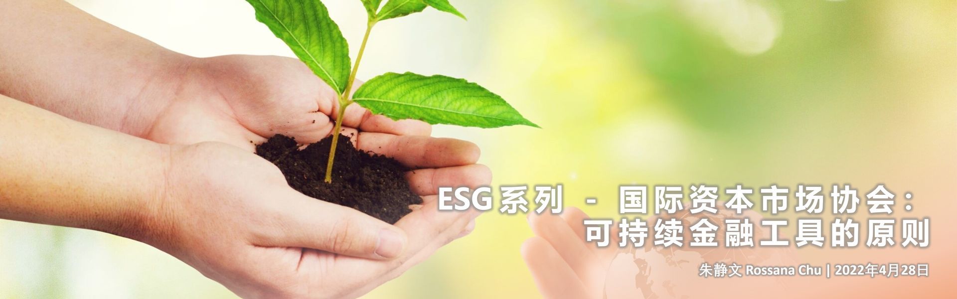 ESG系列 - 国际资本市场协会：可持续金融工具的原则