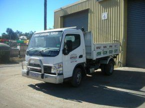 small tip truck up to 4 cubic metre capacity