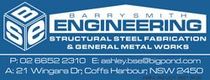 A logo for barry smith engineering structural steel fabrication and general metal works