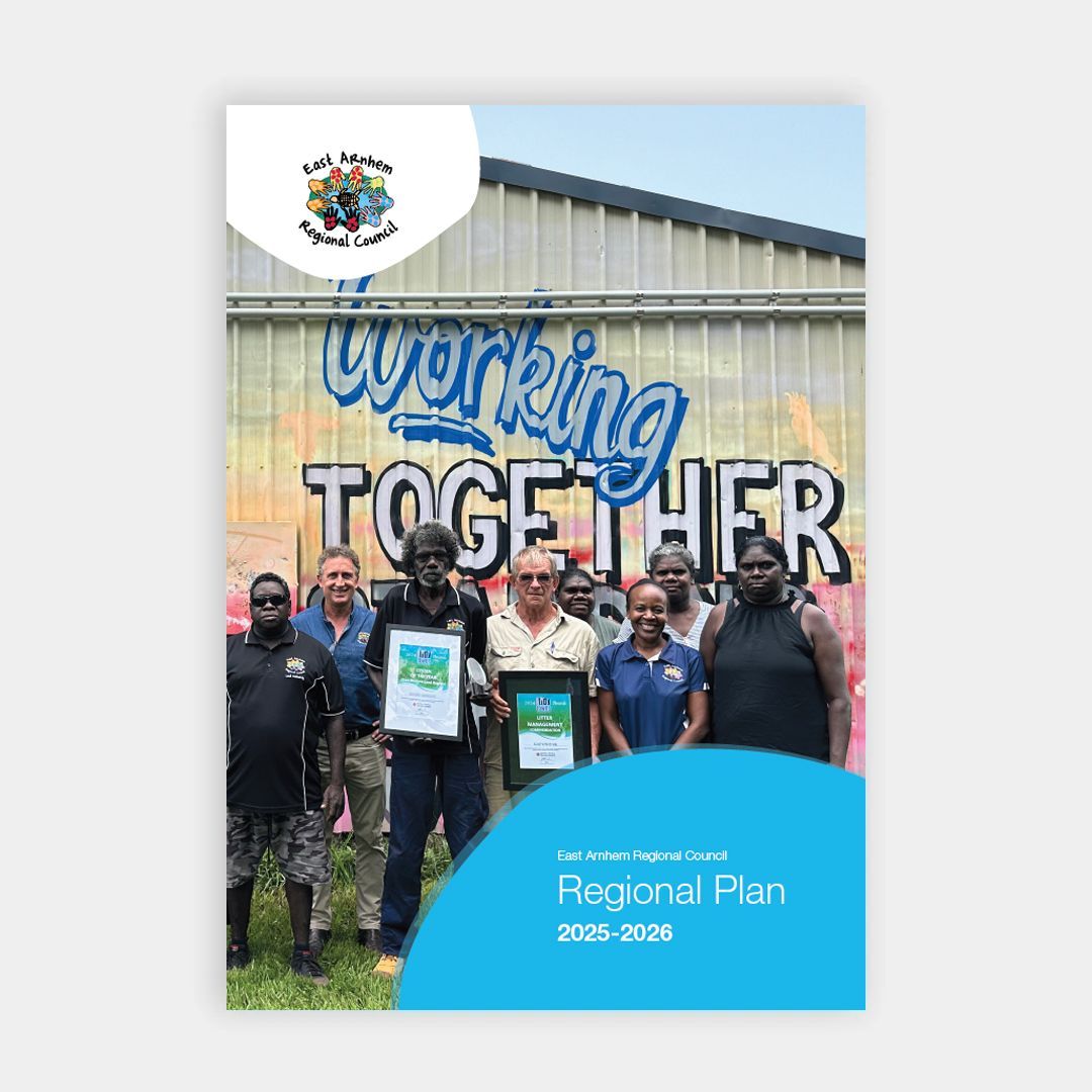 The cover of East Arnhem Regional Council's Regional Plan for 2025-2026