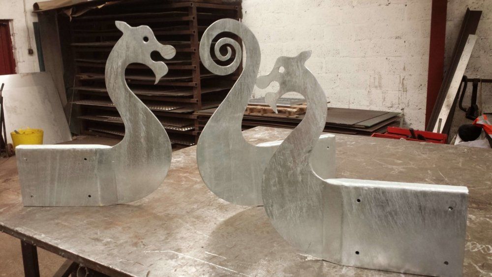 Decorative metal boats