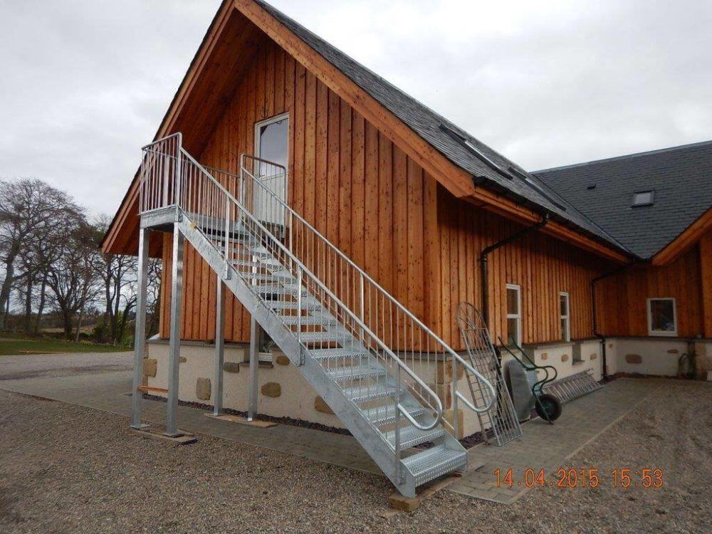 Fire-Escape on side of building