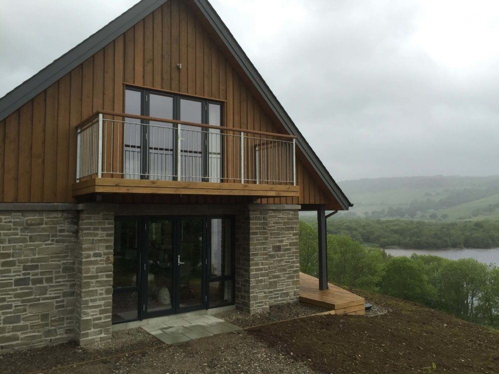 House Balcony made from Glass
