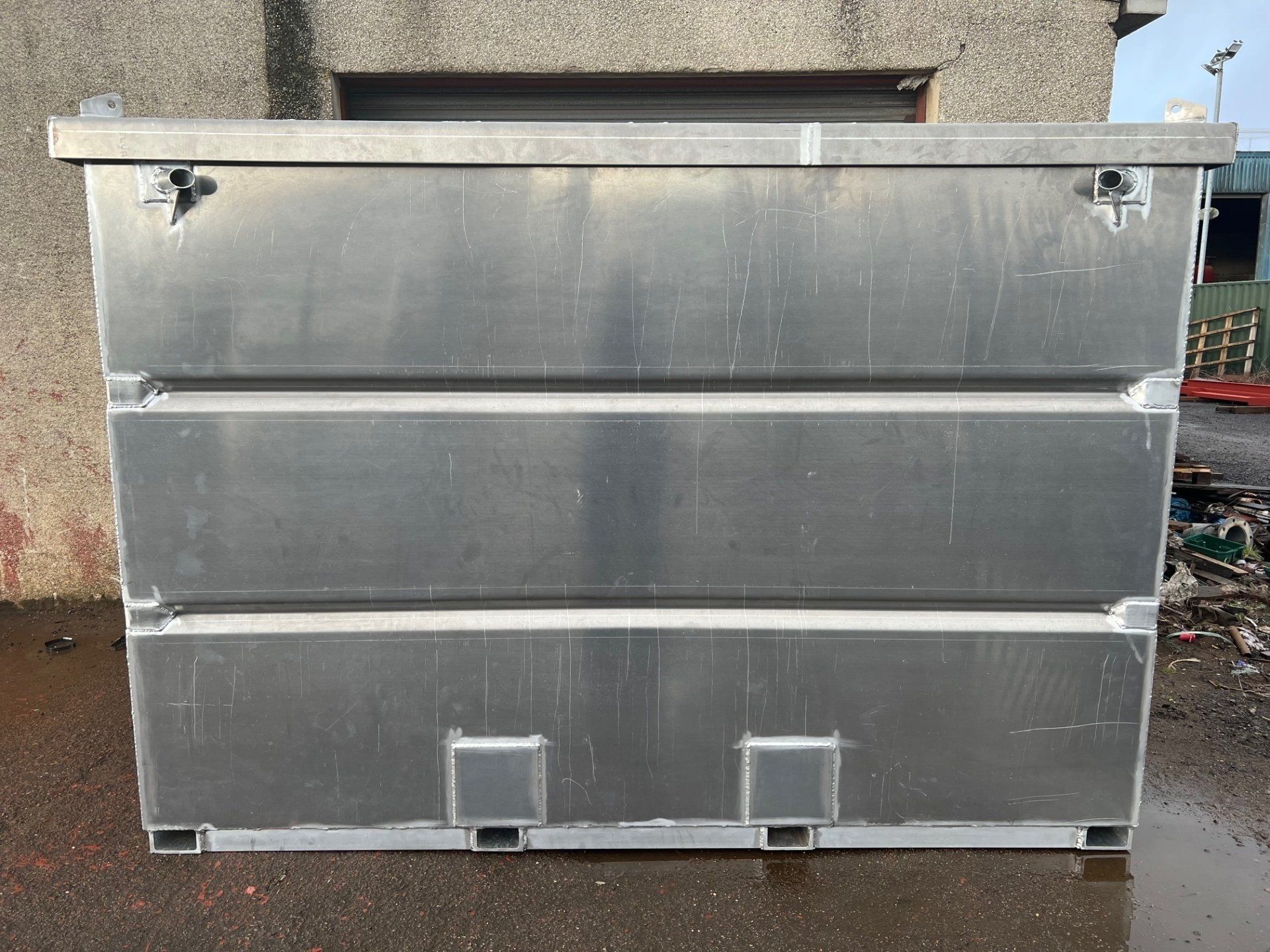 Steel Industrial container zoomed in