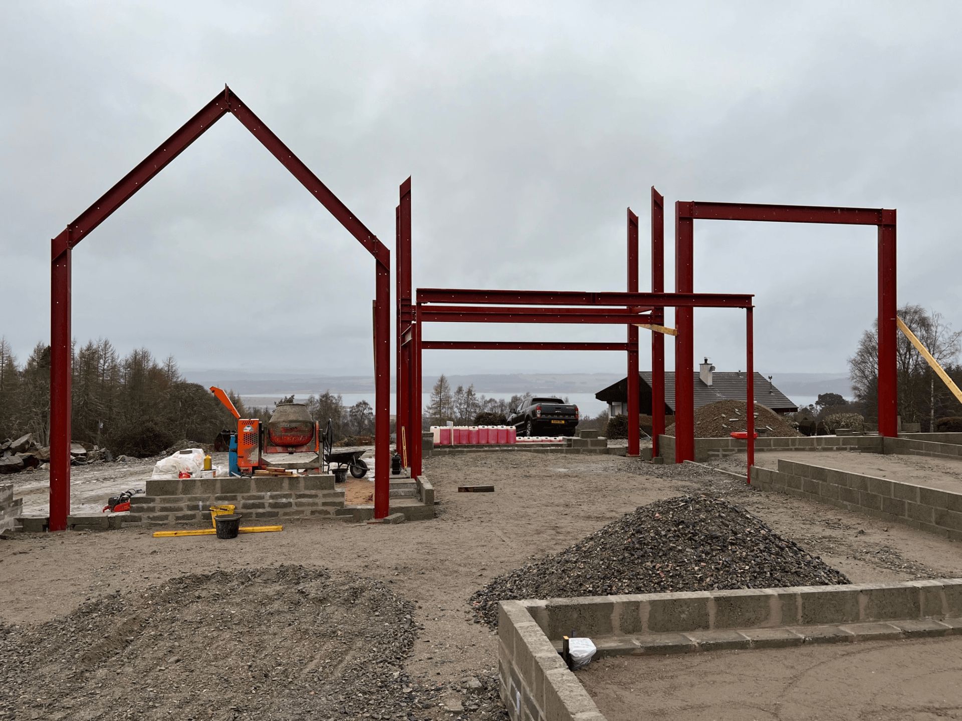 Steel Beam Red