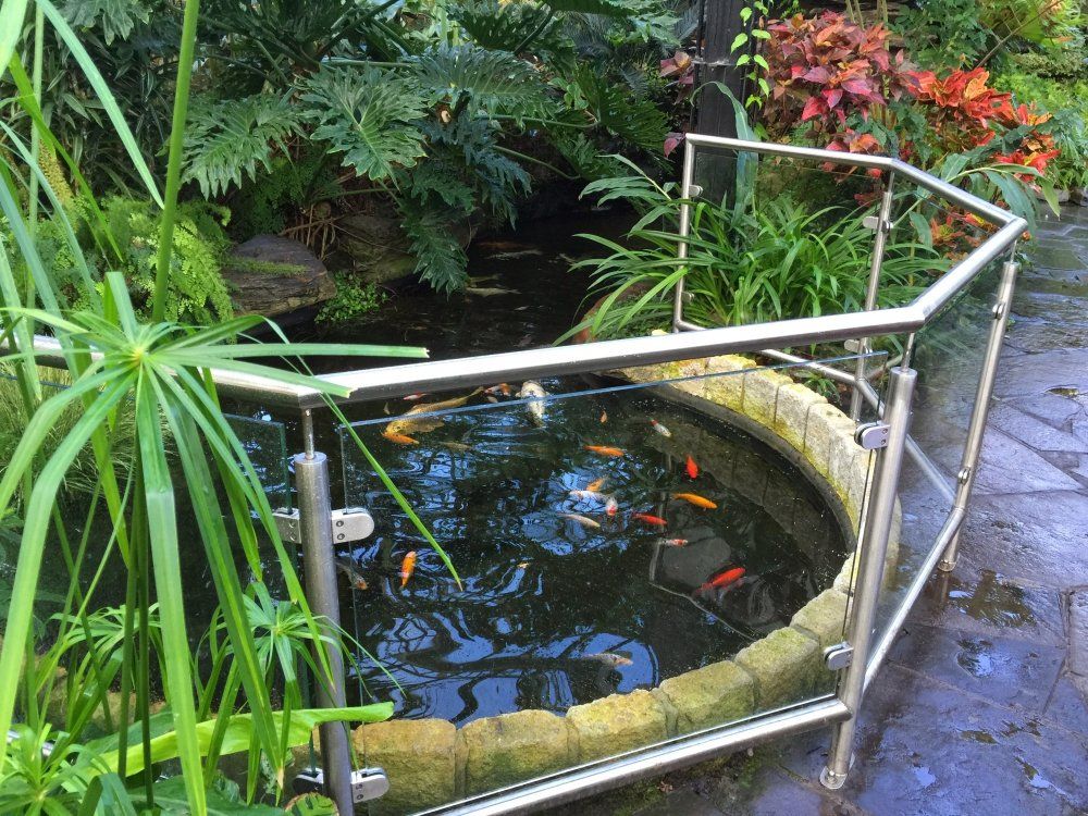 Railing made from stainless steel