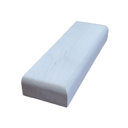 a white mattress is sitting on a white surface .