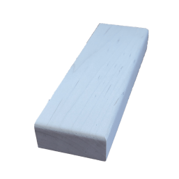 a white brick is sitting on a white surface .