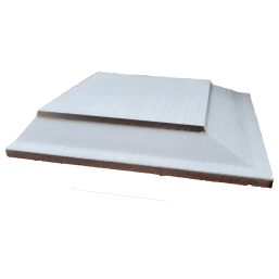 a white piece of paper is stacked on top of each other on a white background .