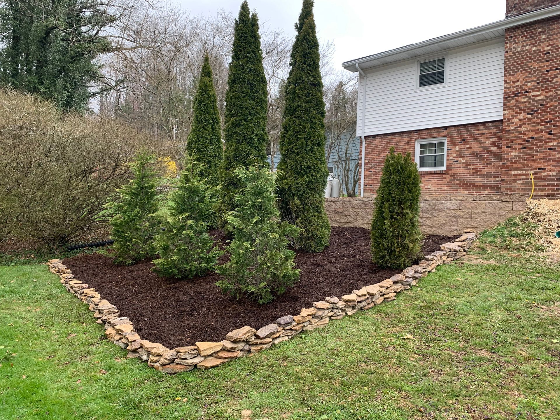 Mulching — Circle Drive Villas, NC  — Mountaineer Maintenance Inc.