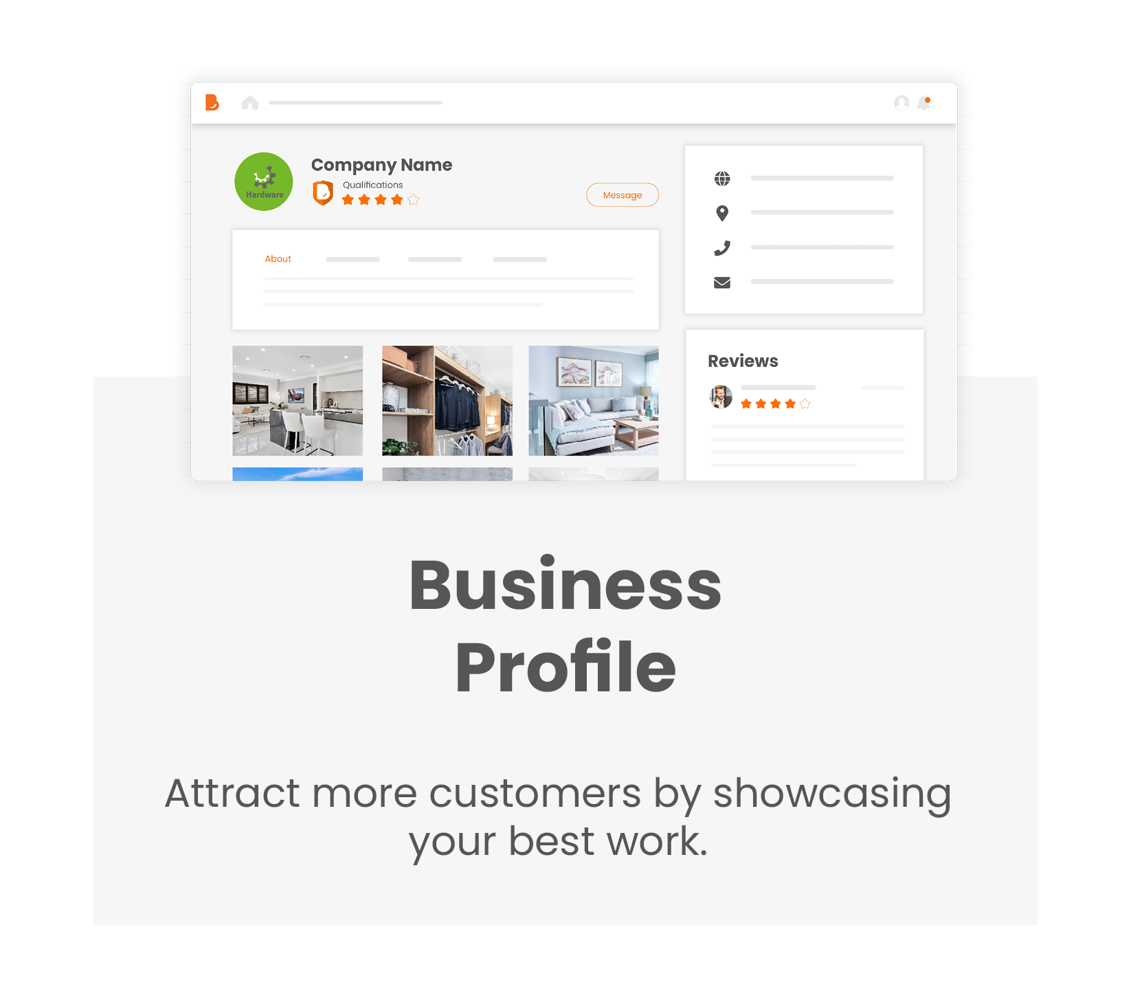 Home with Build Buddy Pro - Business Profile.