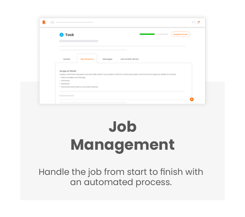 Home with Build Buddy Pro - Job management.