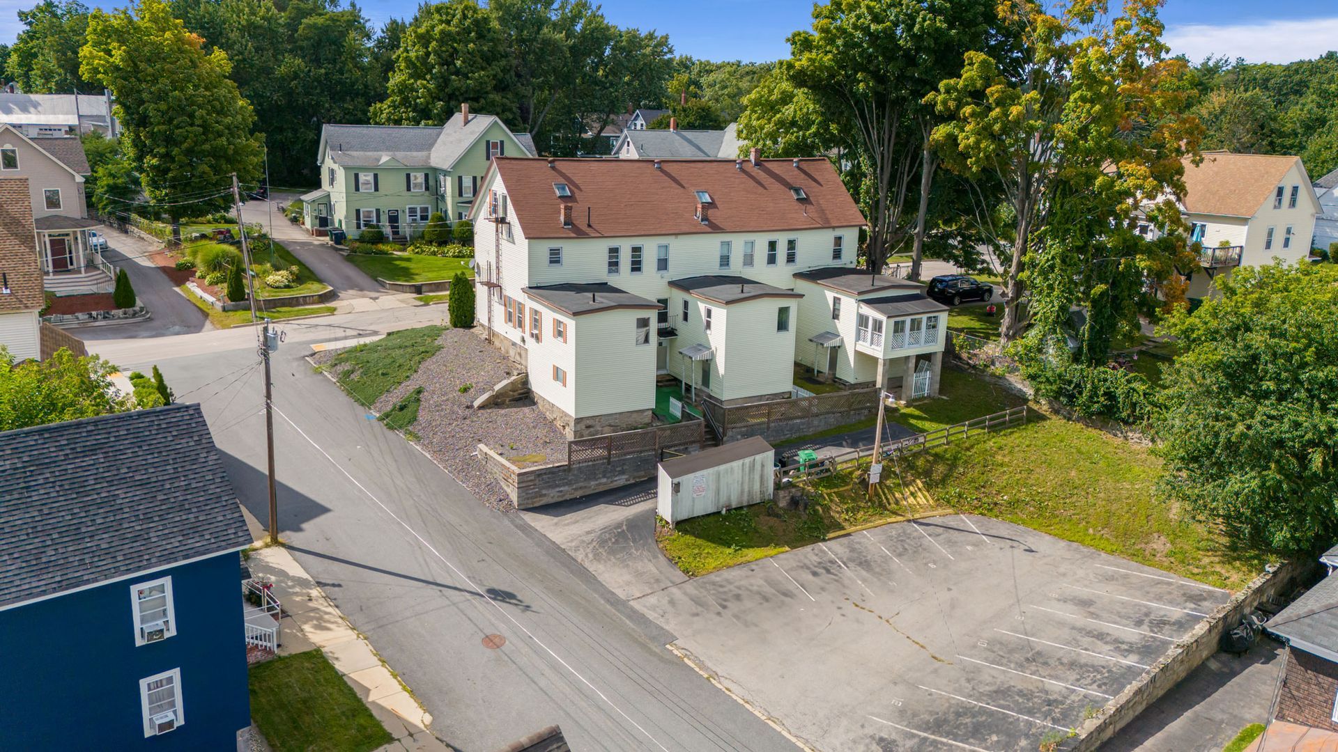 Exterior photo of 49 Cross Street from the back