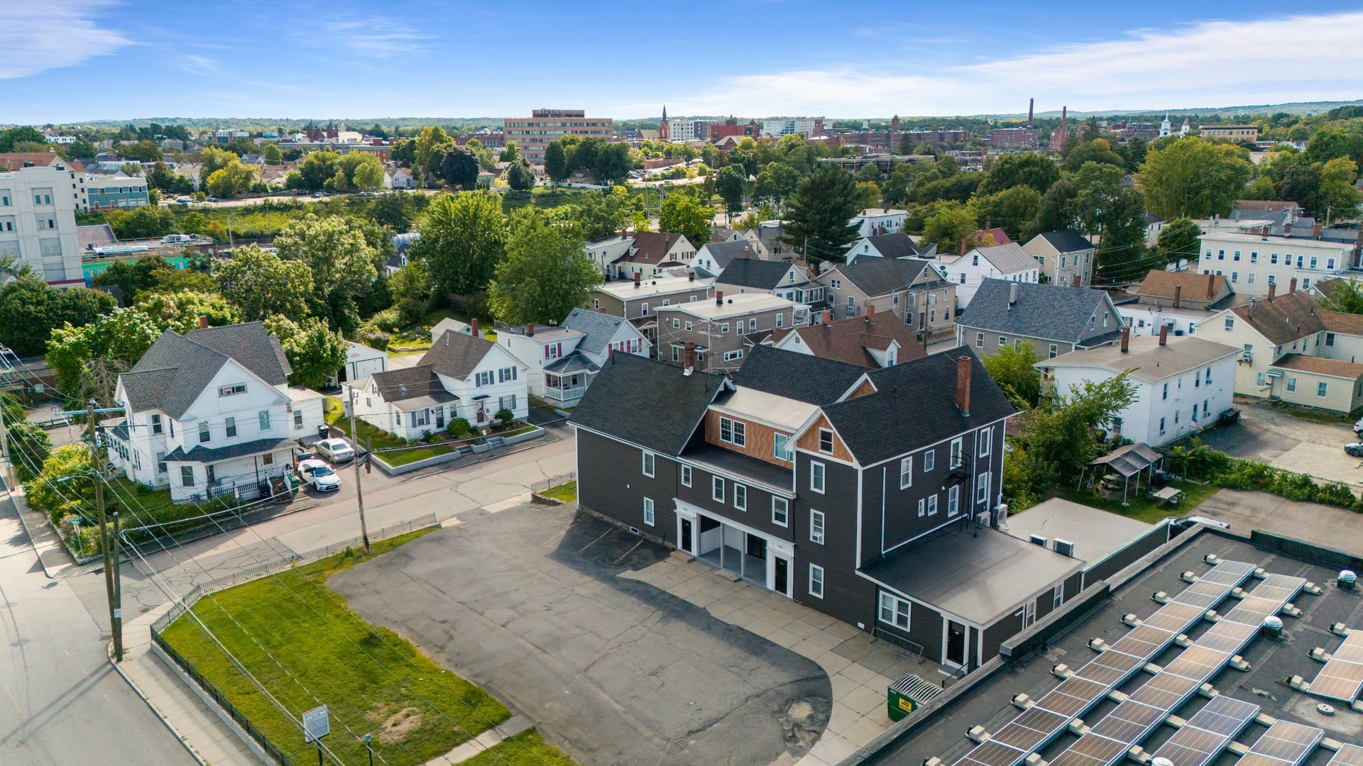 An aerial view photo of 36 Chandler St 