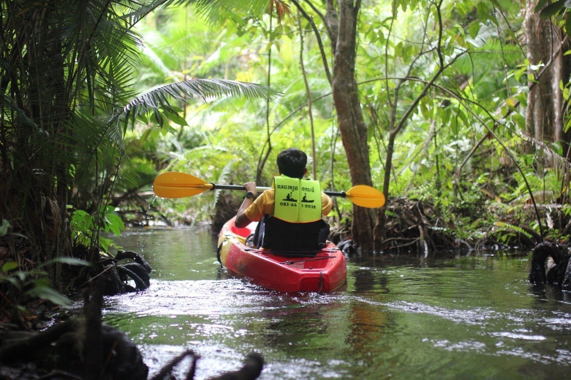 คลองหรูด น้ำใส กระบี่ พายเรือคายัค