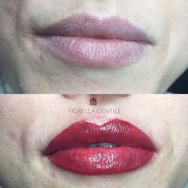 trucco permanente contorno labbra