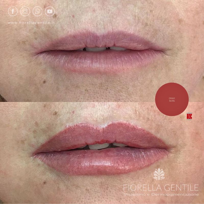 micropigmentazione dei contorni delle labbra
