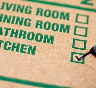Checking list on Moving Box — Affordable Moving Company in Peoria, AZ