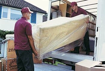 Movers Unloading Moving Van — Affordable Moving Company in Peoria, AZ