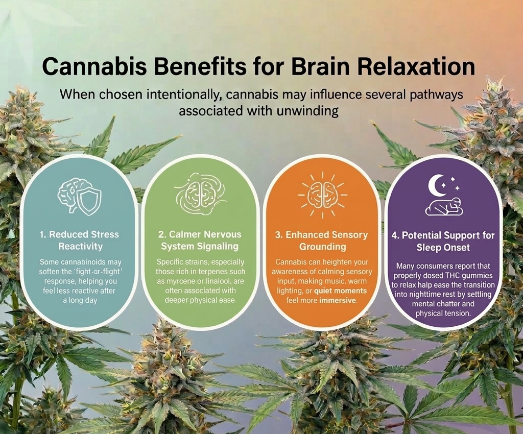Cannabis Benefits for Brain Relaxation