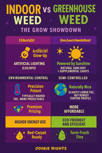 Indoor vs Greenhouse Weed