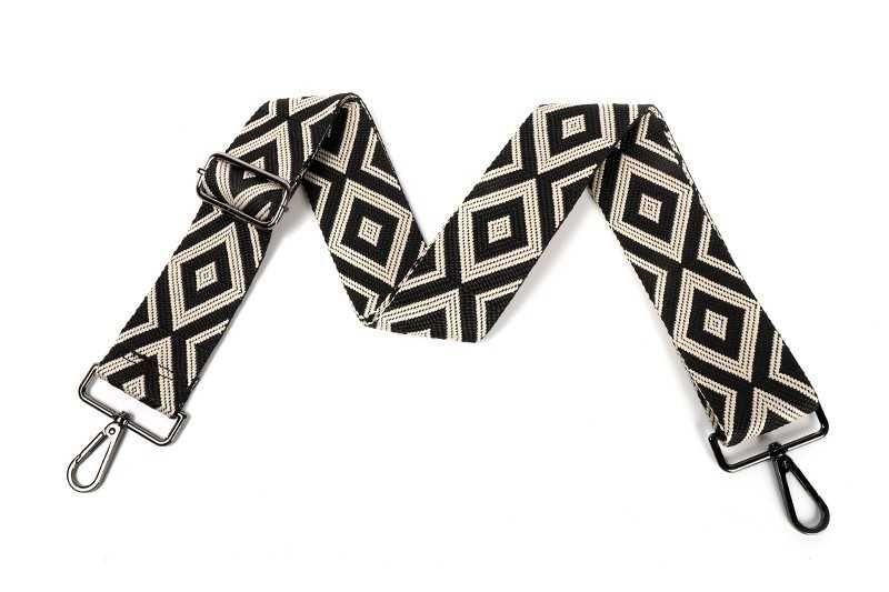 Black Geo belt/telefoonstrap met gratis bevestiging