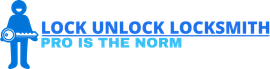 The logo for lock unlock locksmith pro is the norm