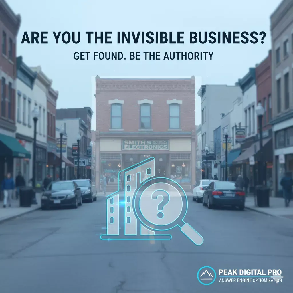  Invisible business - the text encourages customers to 
