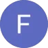 Purple circle with a white letter F in the center