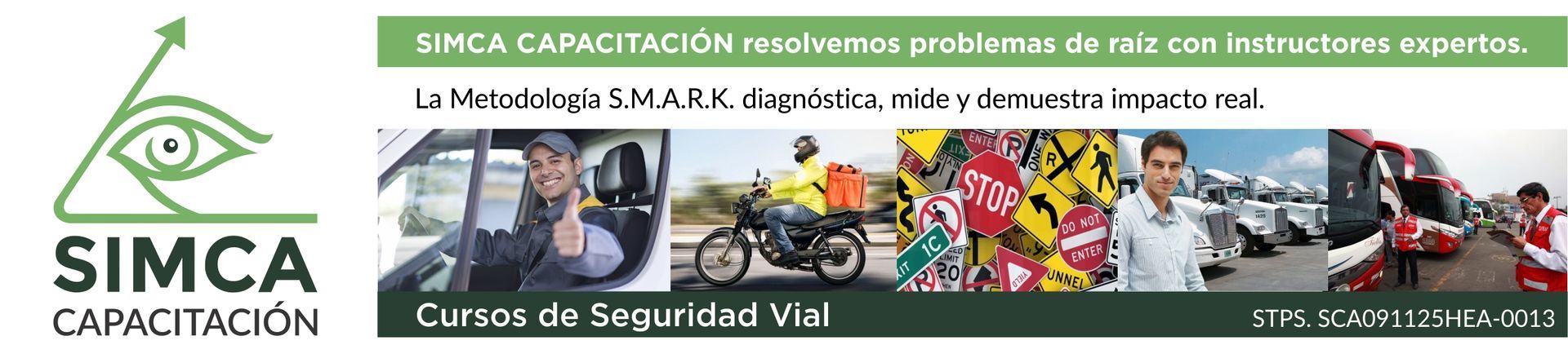 Un anuncio de Simca Capacitación con una foto de personas.