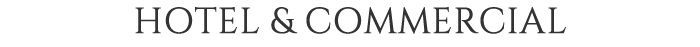 HOTEL & COMMERCIAL text.