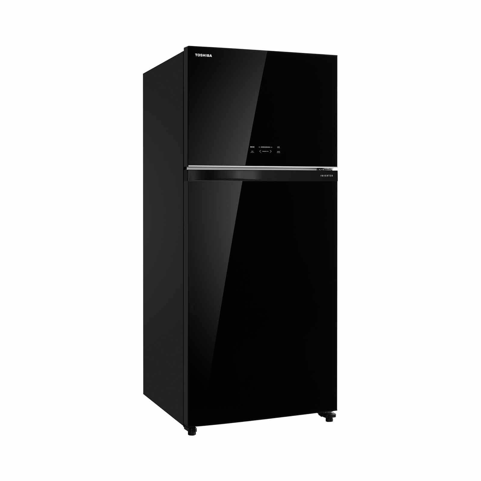 TOSHIBA GR-RT835WE-PGX(XK) 2 DR FRIDGE (597L) - BLACK GLASS