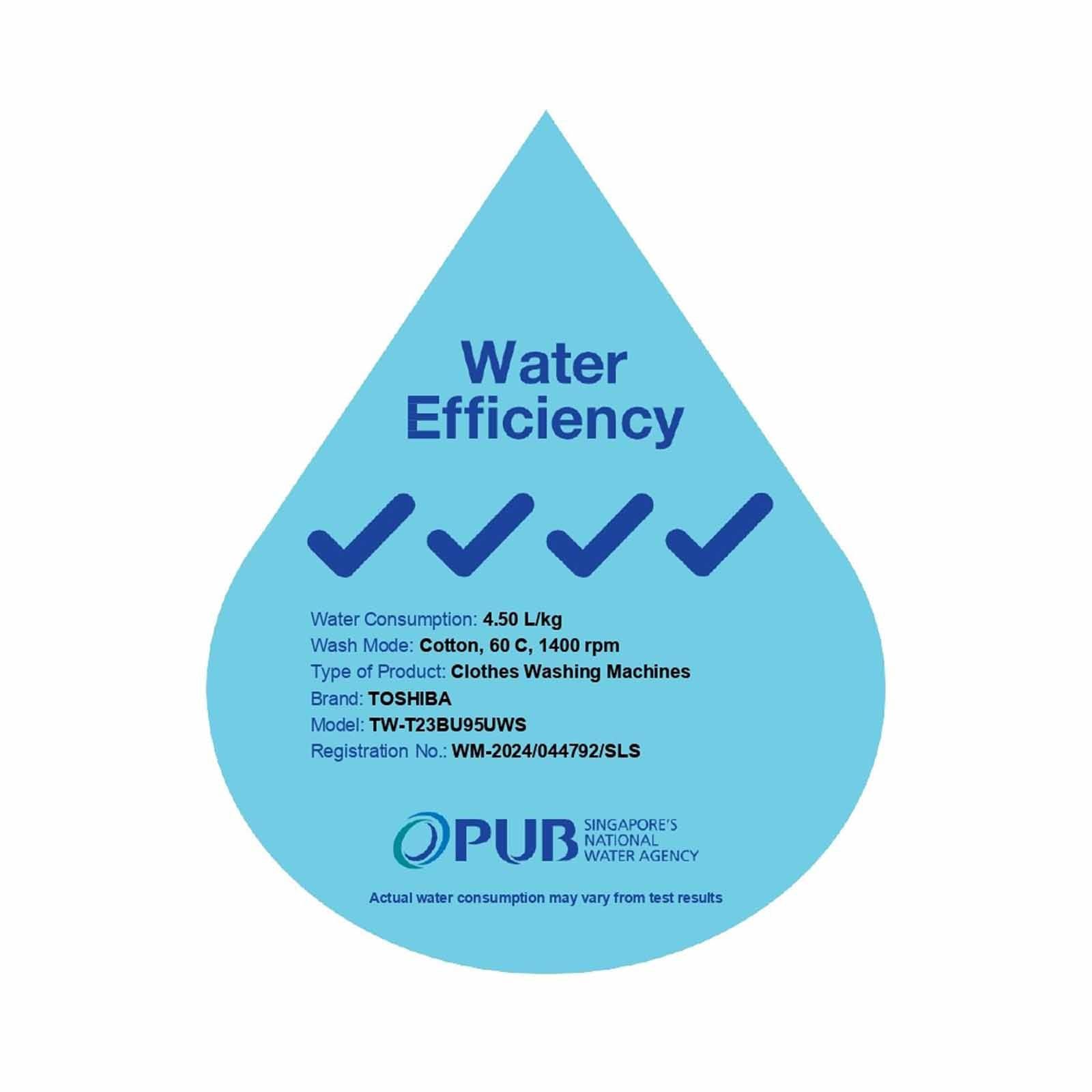 Toshiba 8.5KG Front Load Washing Machine TW-T23BU95UWS(SK)