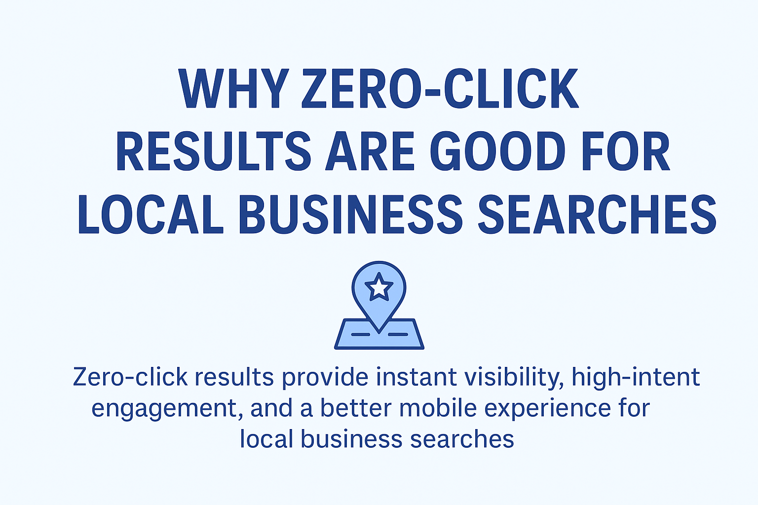 A diagram showing how zero-click search results experience reduces bounce and friction