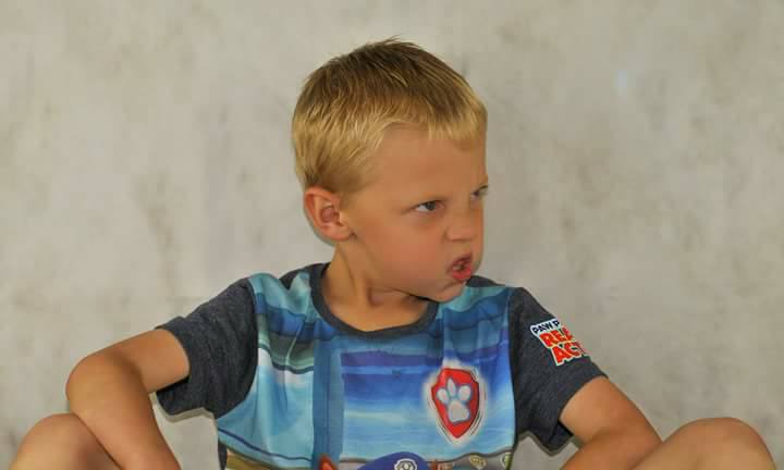 Picture of a boy angry