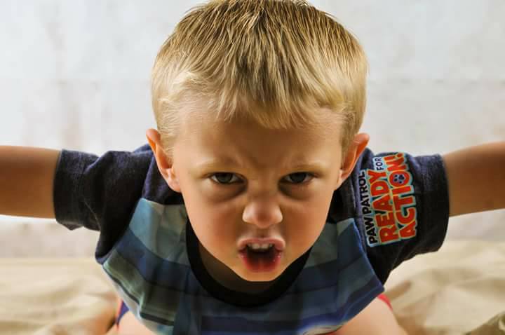 Picture of a boy angry