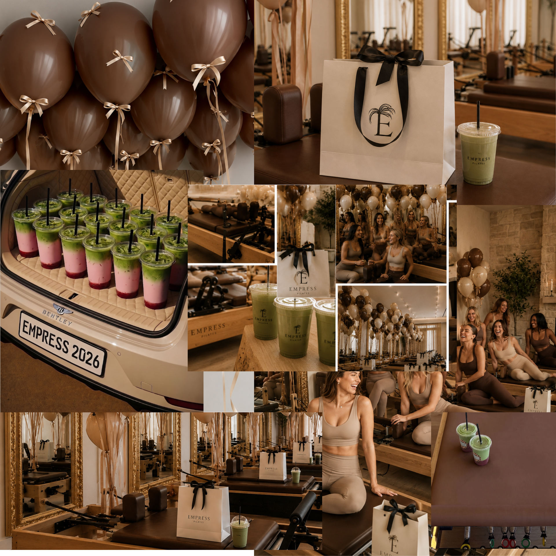 Private Pilates event setup at Empress Pilates Los Angeles