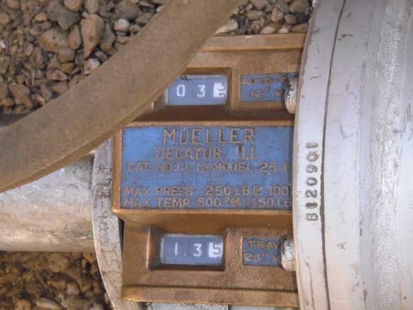 A close up of a machine with a label that says muller