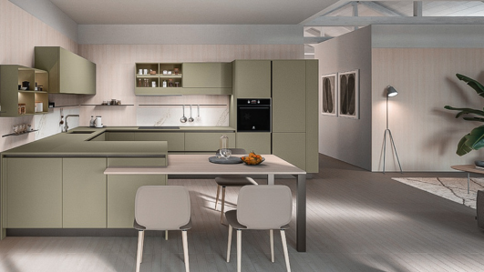 cucina in legno chiaro