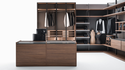 cabine armadio in legno verniciato