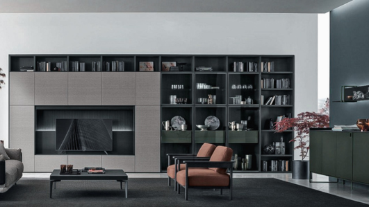 parete attrezzata per il salotto