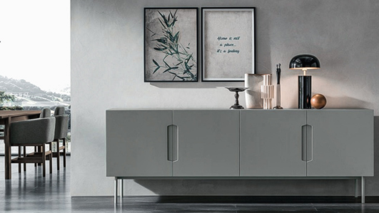 parete attrezzata in stile contemporaneo