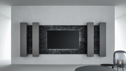 parete attrezzata per ambiente moderno