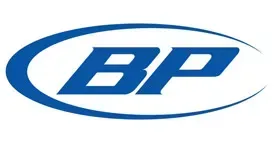 Un logo bp bleu et blanc sur fond blanc.