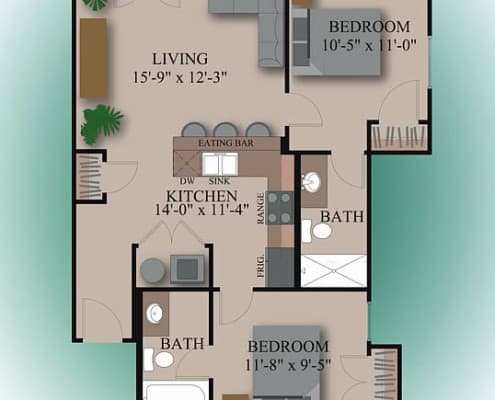 Westpark Apartments near csu - floor plans
