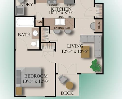 Westpark Apartments near CSU - floor plans