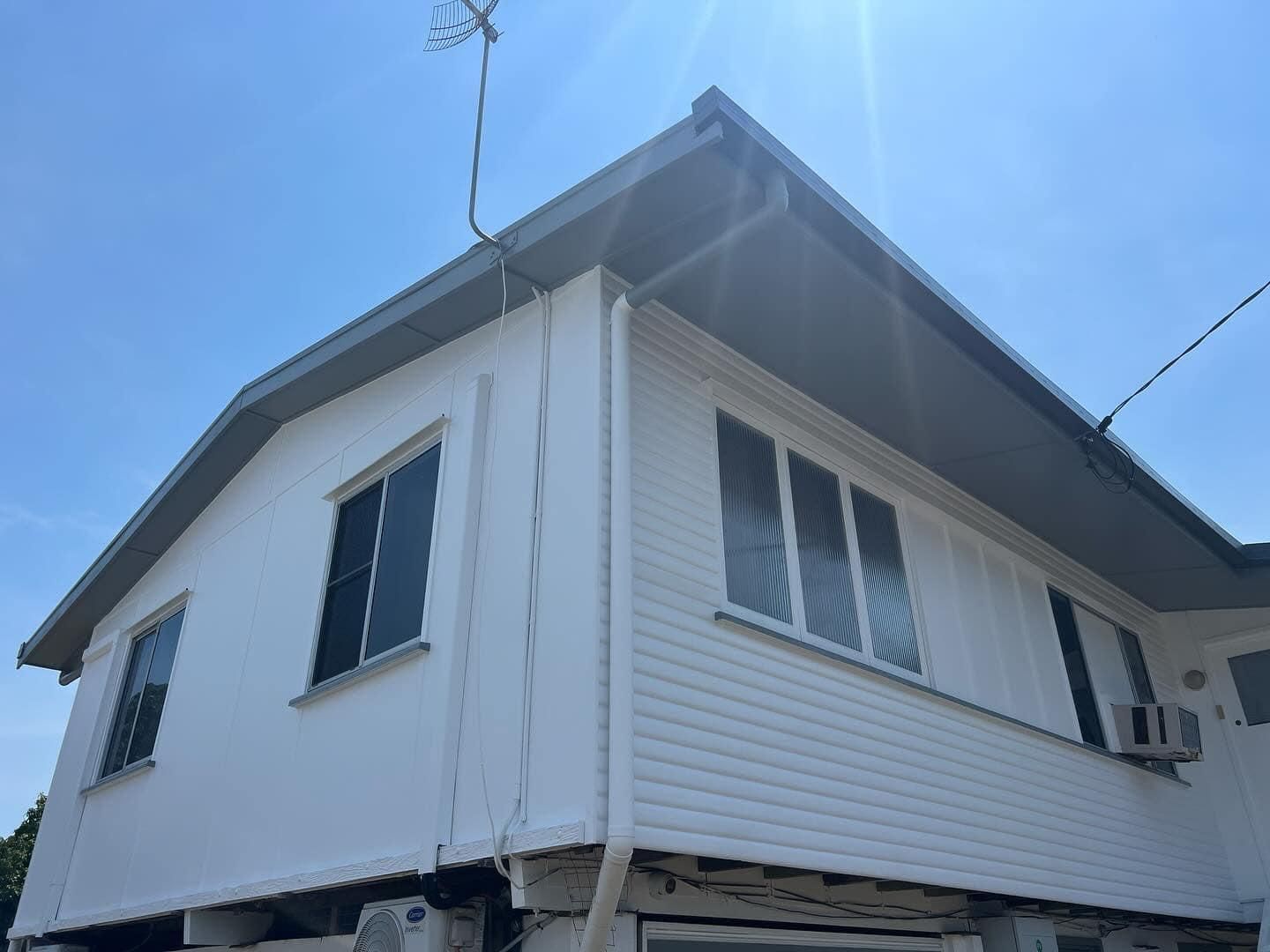 A White House with A Roof and A Lot of Windows — Darren Smith Painting Pty Ltd in Rural View, QLD