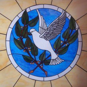 Stained glass work