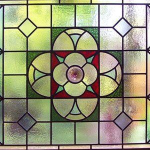 Stained glass encapsulated into double glazing